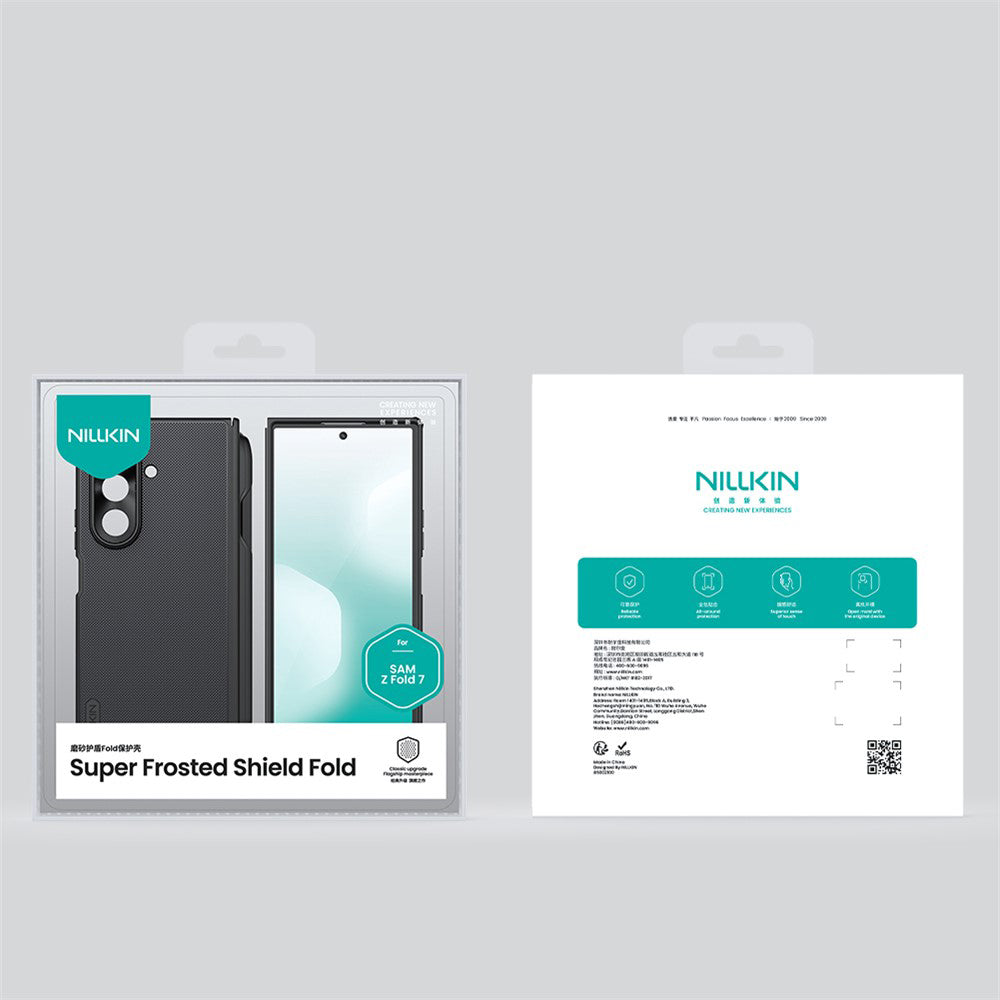 Θήκη για Samsung Galaxy Z Fold7 F966, Nillkin, Super Frosted Shield με Θήκη για Στυλό, Μαύρη