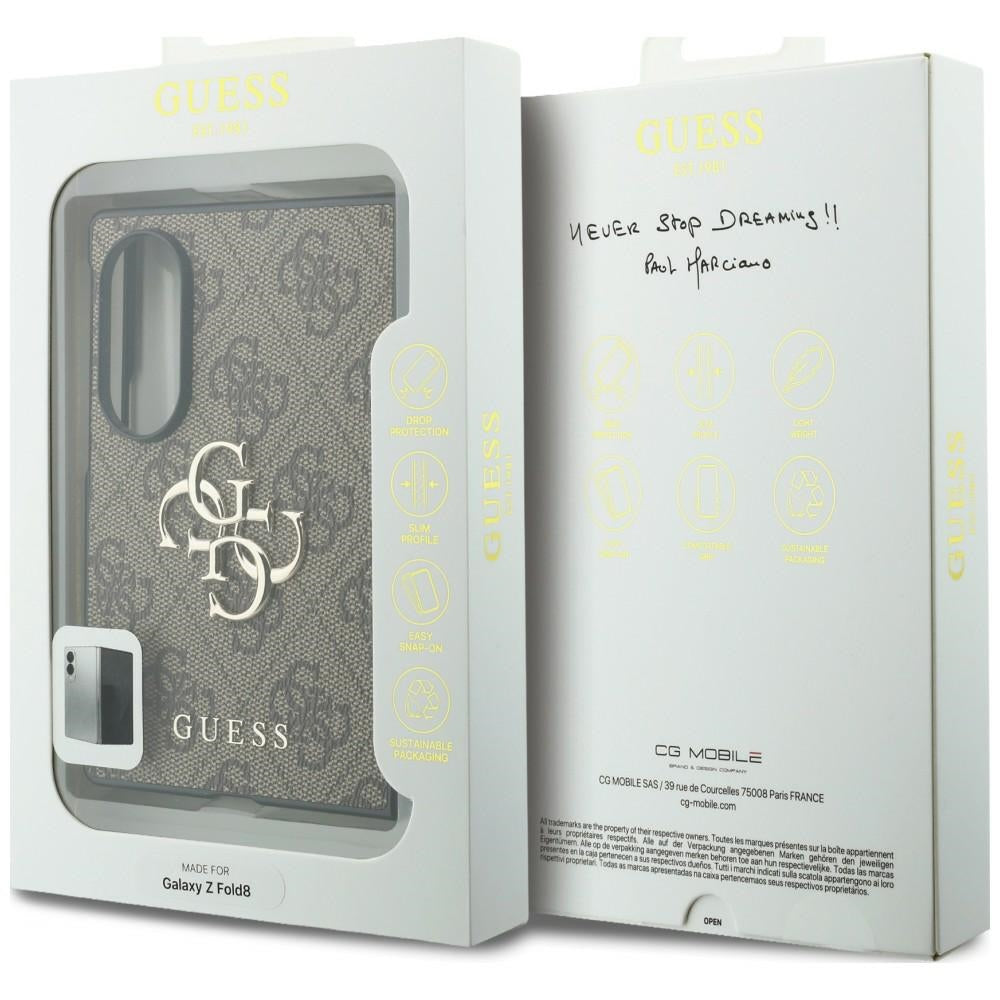 Θήκη για Samsung Galaxy Z Fold8 F971, Guess, 4G Big Logo, Καφέ