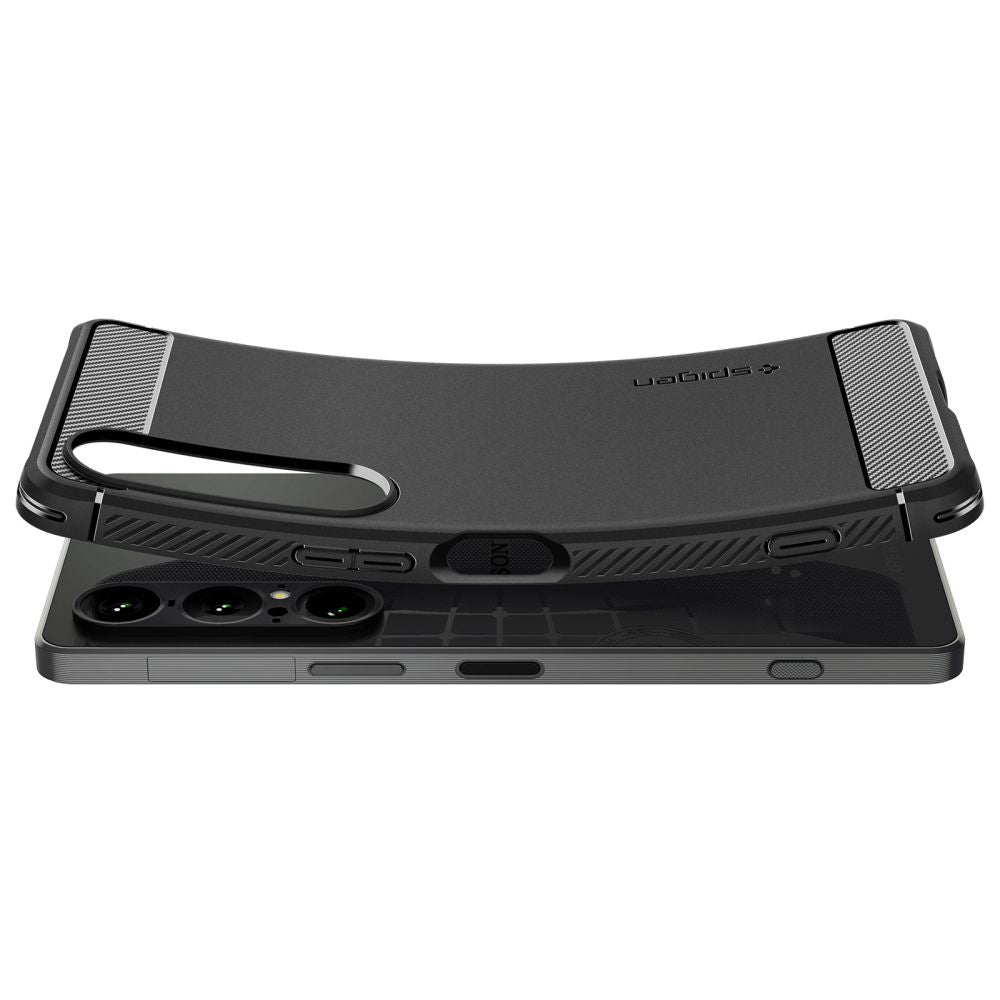 Θήκη για Sony Xperia 1 VII, Spigen, Rugged Armor, Ματ Μαύρη