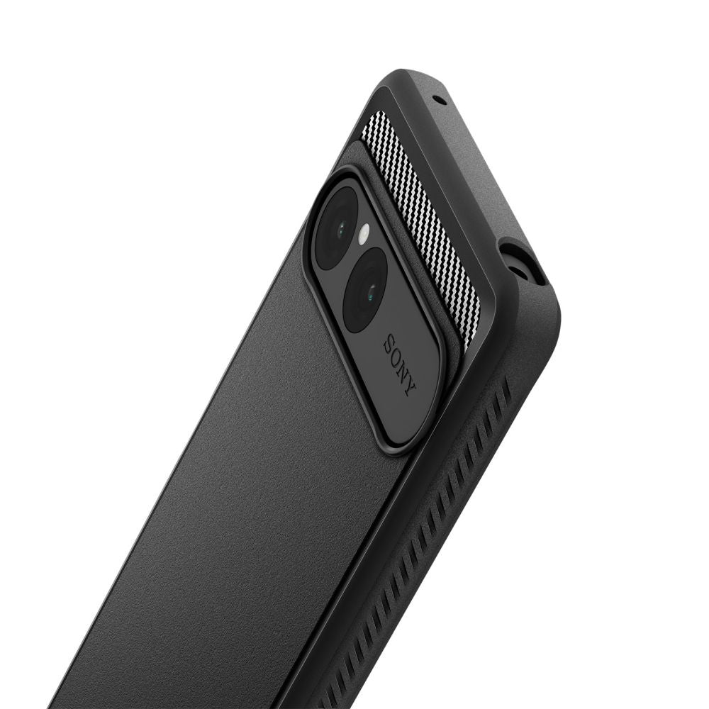 Θήκη για Sony Xperia 10 VII, Spigen, Rugged Armor, Μαύρη