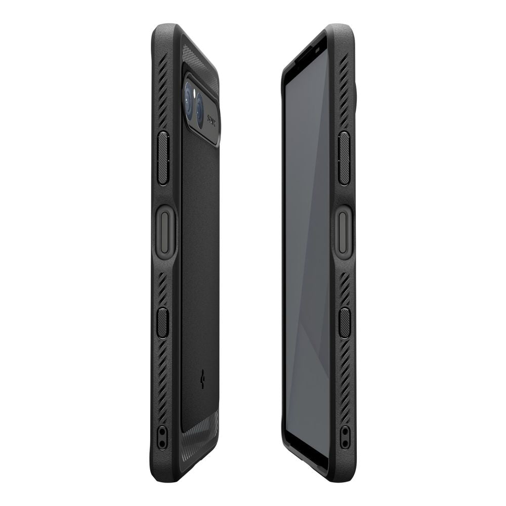 Θήκη για Sony Xperia 10 VII, Spigen, Rugged Armor, Μαύρη