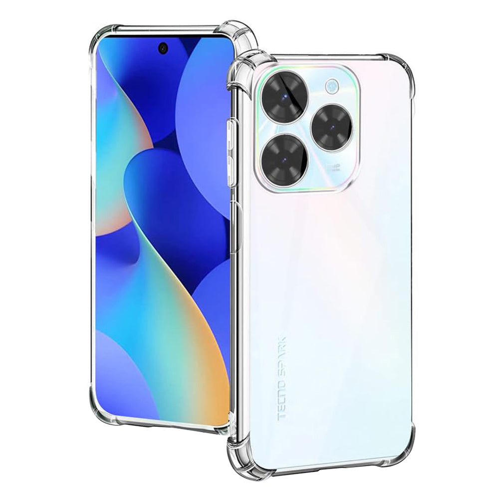 Θήκη για Tecno Spark 20 Pro, Techsuit, Ανθεκτική σε Κρούσεις Διαφανής, Διάφανη