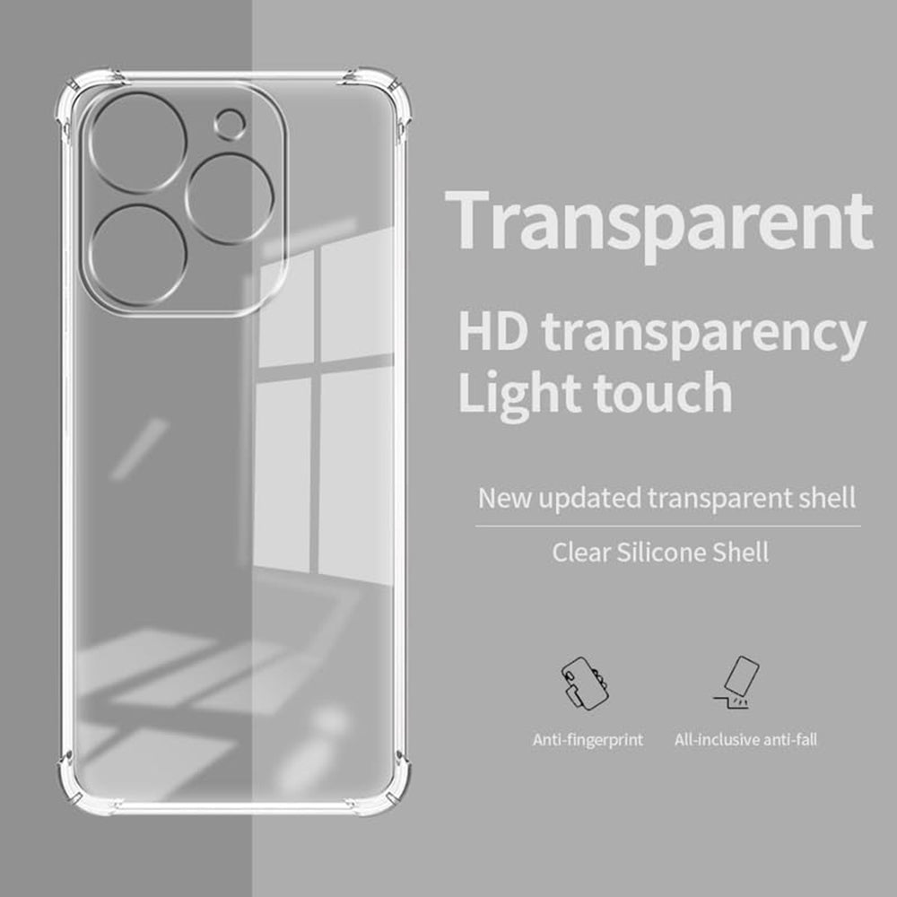 Θήκη για Tecno Spark 20 Pro, Techsuit, Ανθεκτική σε Κρούσεις Διαφανής, Διάφανη