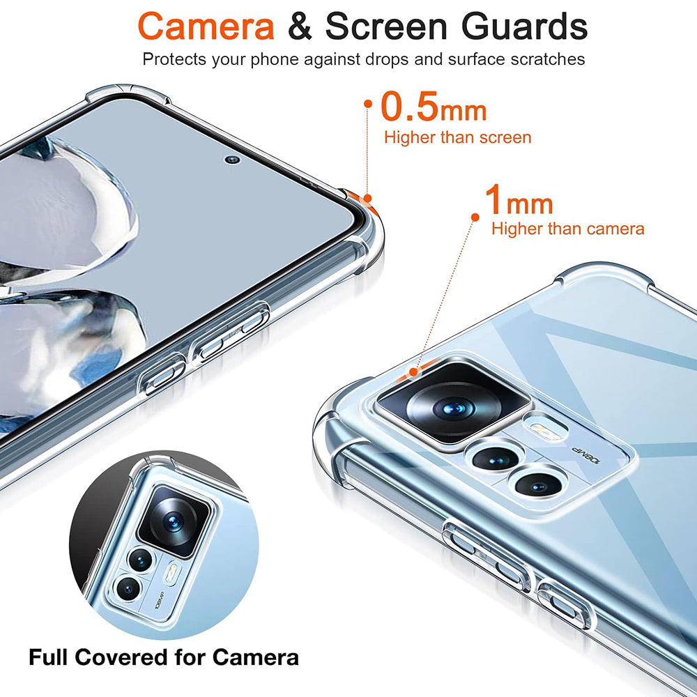 Θήκη για Xiaomi 12T / 12T Pro, Techsuit, Ανθεκτική σε Κρούσεις Διαφανής, Διάφανη