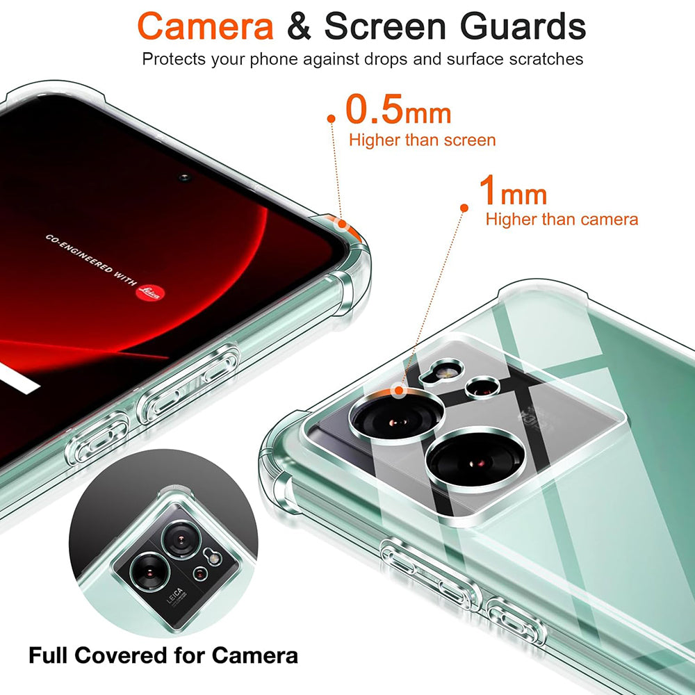 Θήκη για Xiaomi 13T Pro / 13T, Techsuit, Ανθεκτική σε Κρούσεις Διαφανής, Διάφανη