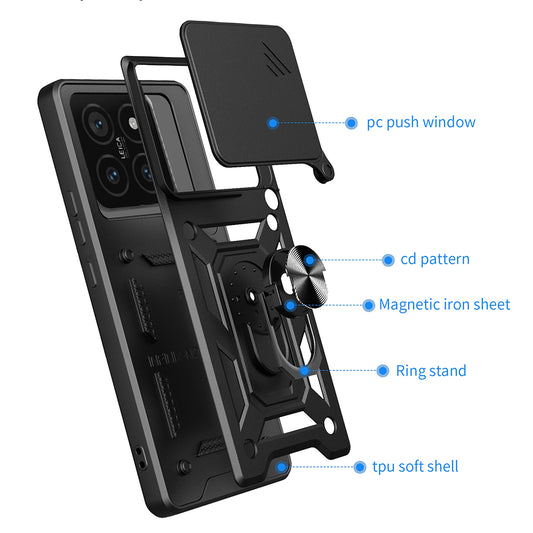 Θήκη για Xiaomi 14T, Techsuit, CamShield, Πράσινο
