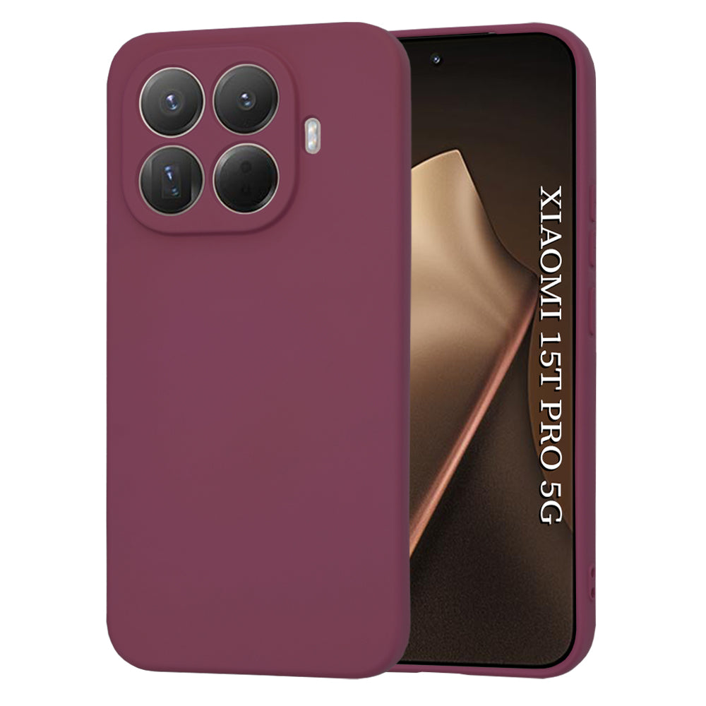Θήκη για Xiaomi 15T Pro, Techsuit, SoftFlex, Βυσσινί