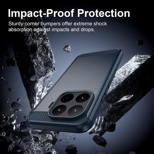 Θήκη για Xiaomi 17T Pro, Techsuit, Άνθρακας, Μπλε