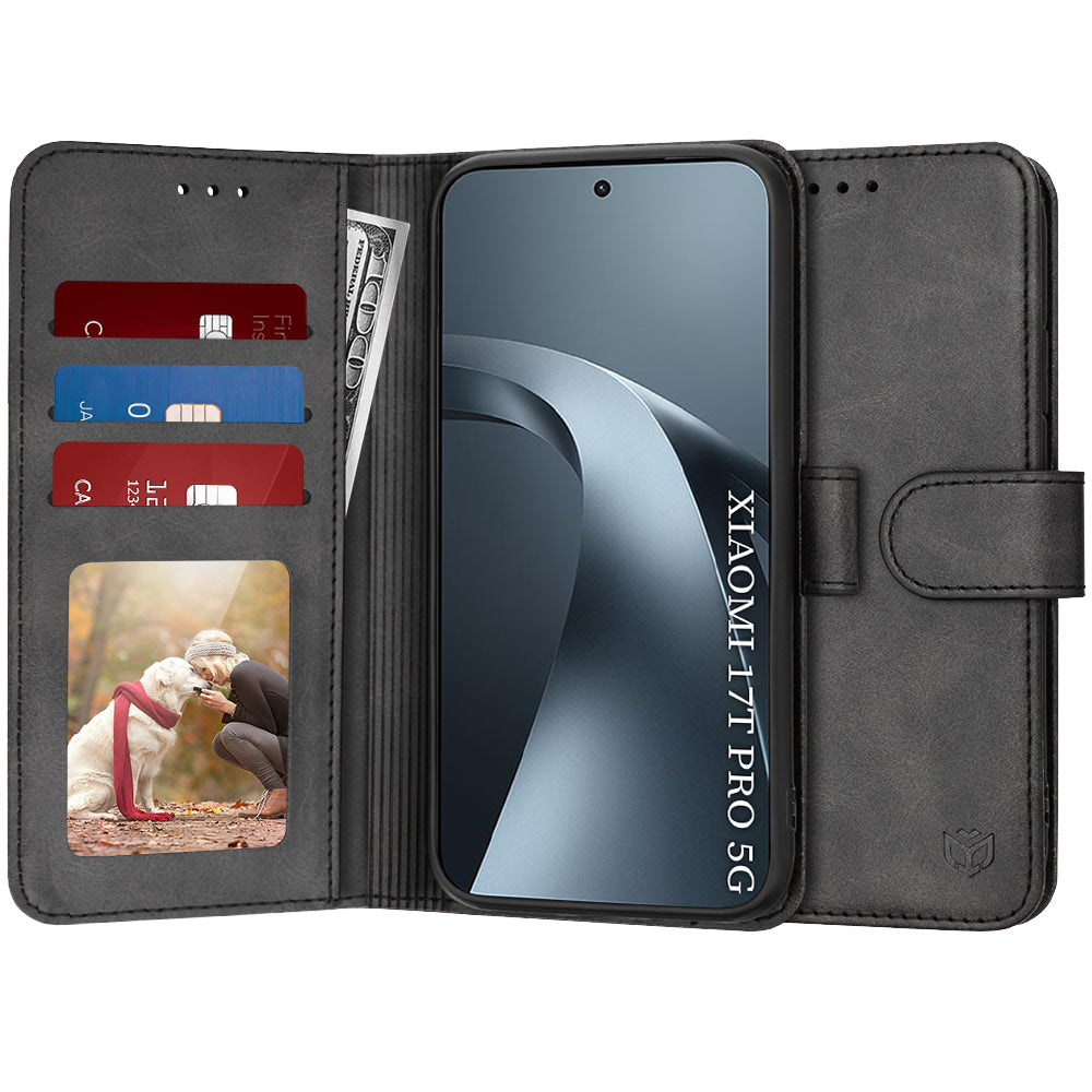 Θήκη για Xiaomi 17T Pro, Techsuit, Diary Book, Μαύρο