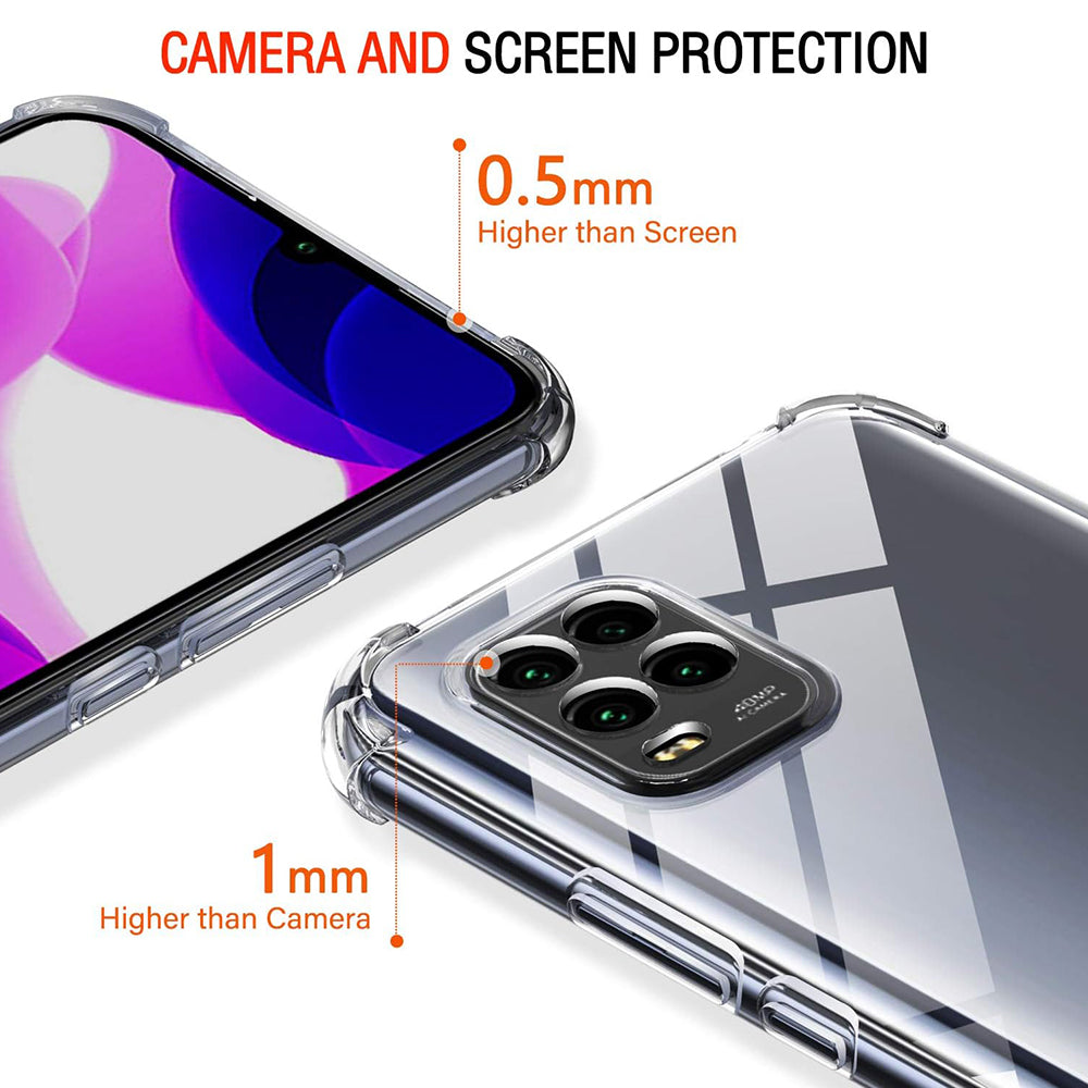 Θήκη για Xiaomi Mi 10 Lite 5G, Techsuit, Ανθεκτική σε Κρούσεις Διαφανής, Διάφανη