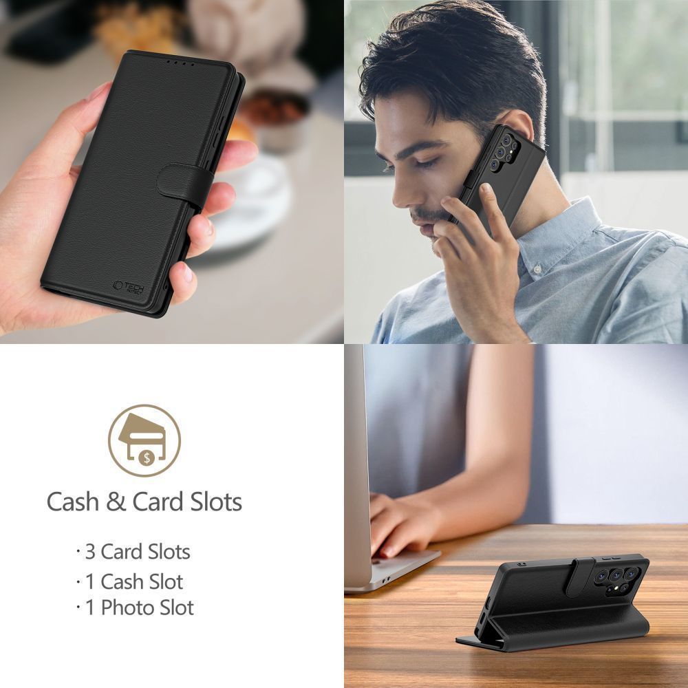 Θήκη για Xiaomi Poco F8 Ultra, Tech-Protect, Wallet, Μαύρη