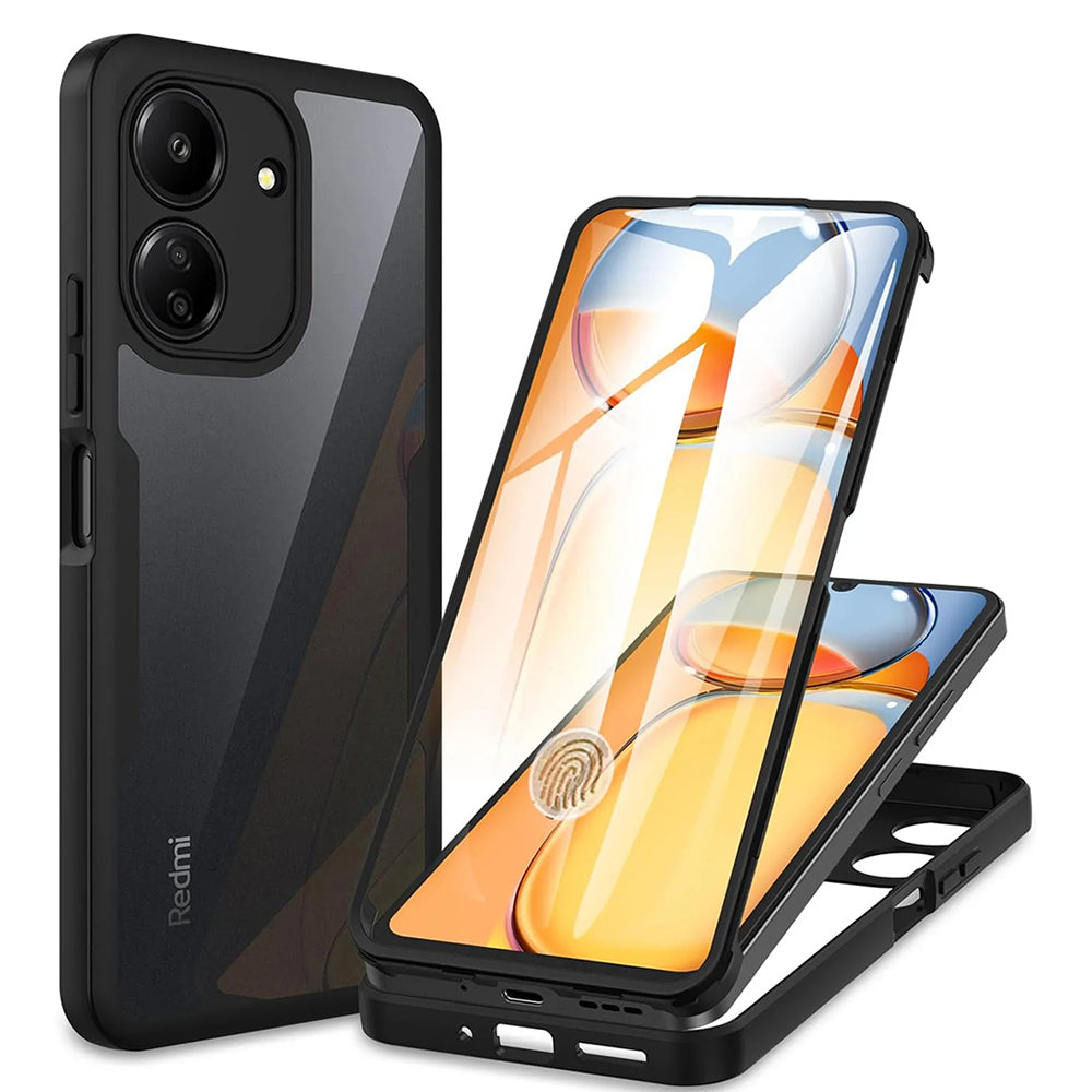 Θήκη για Xiaomi Poco C65 / Redmi 13C, Techsuit, ColorVerse 360, Μαύρο