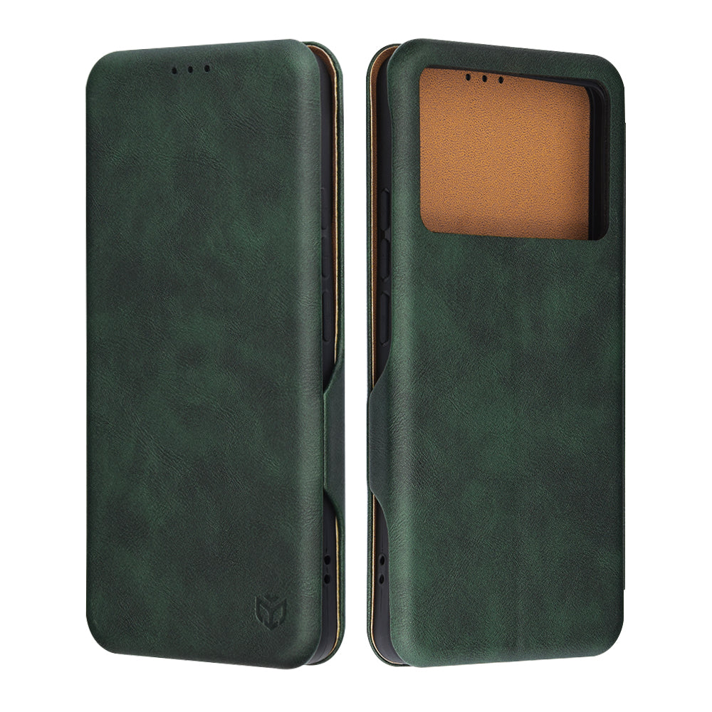 Θήκη για Xiaomi Poco F6 Pro, Techsuit, Safe Wallet Plus, Πράσινο