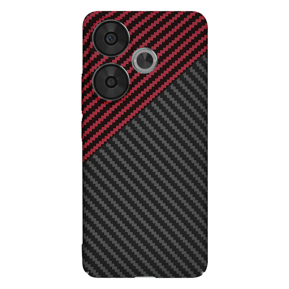 Θήκη για Xiaomi Poco F6, Techsuit, Carbonite FiberShell, Μαύρο Κόκκινο