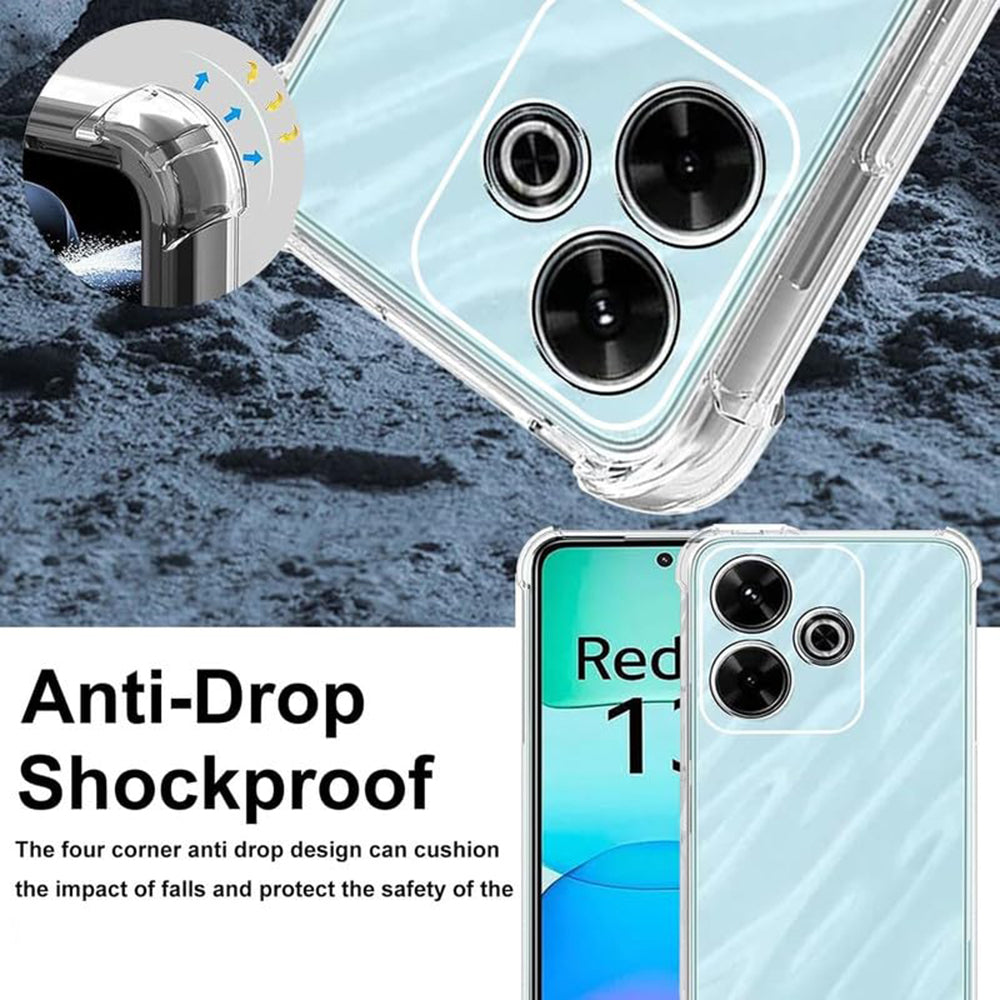 Θήκη για Xiaomi Poco M6 4G / Redmi 13, Techsuit, Ανθεκτική σε Κρούσεις Διαφανής, Διαφάνεια