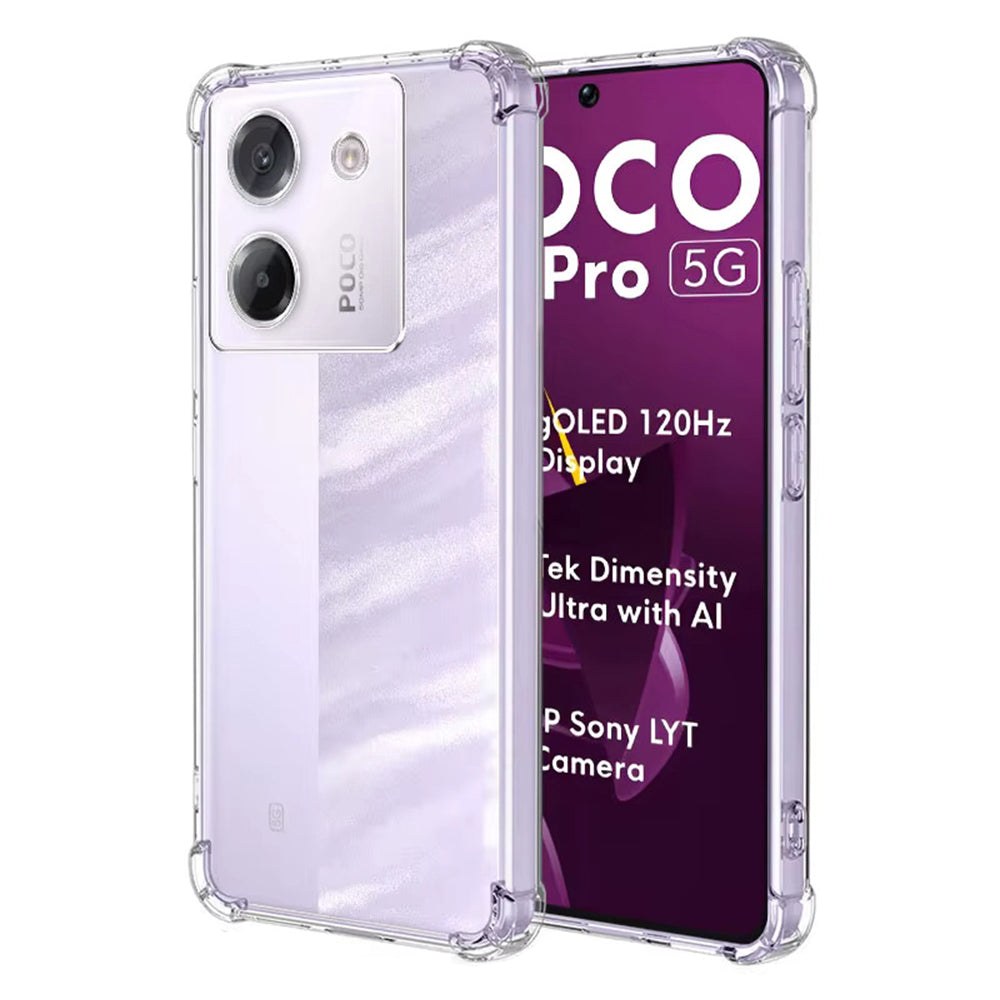 Θήκη για Xiaomi Poco M7 Pro 5G, Techsuit, Ανθεκτική σε Κρούσεις Διαφανής, Διάφανη