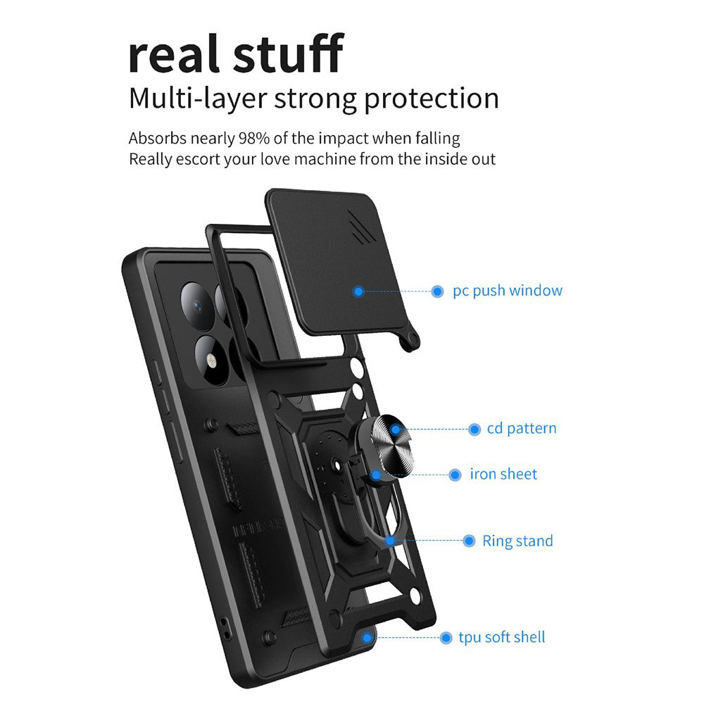 Θήκη για Xiaomi Poco M8 Pro / Redmi Note 15 Pro+ 5G, Techsuit, CamShield, Χρυσή