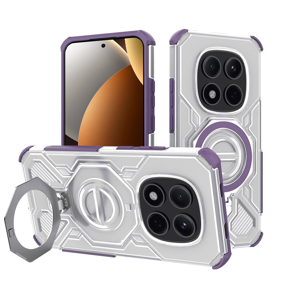 Θήκη για Xiaomi Poco M8 Pro / Redmi Note 15 Pro+ 5G, Techsuit, Carbon Shield Pro, Μωβ