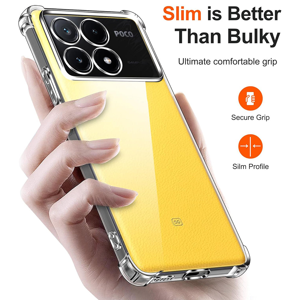 Θήκη για Xiaomi Poco X6 Pro, Techsuit, Ανθεκτική σε Κρούσεις Διαφανής, Διάφανη