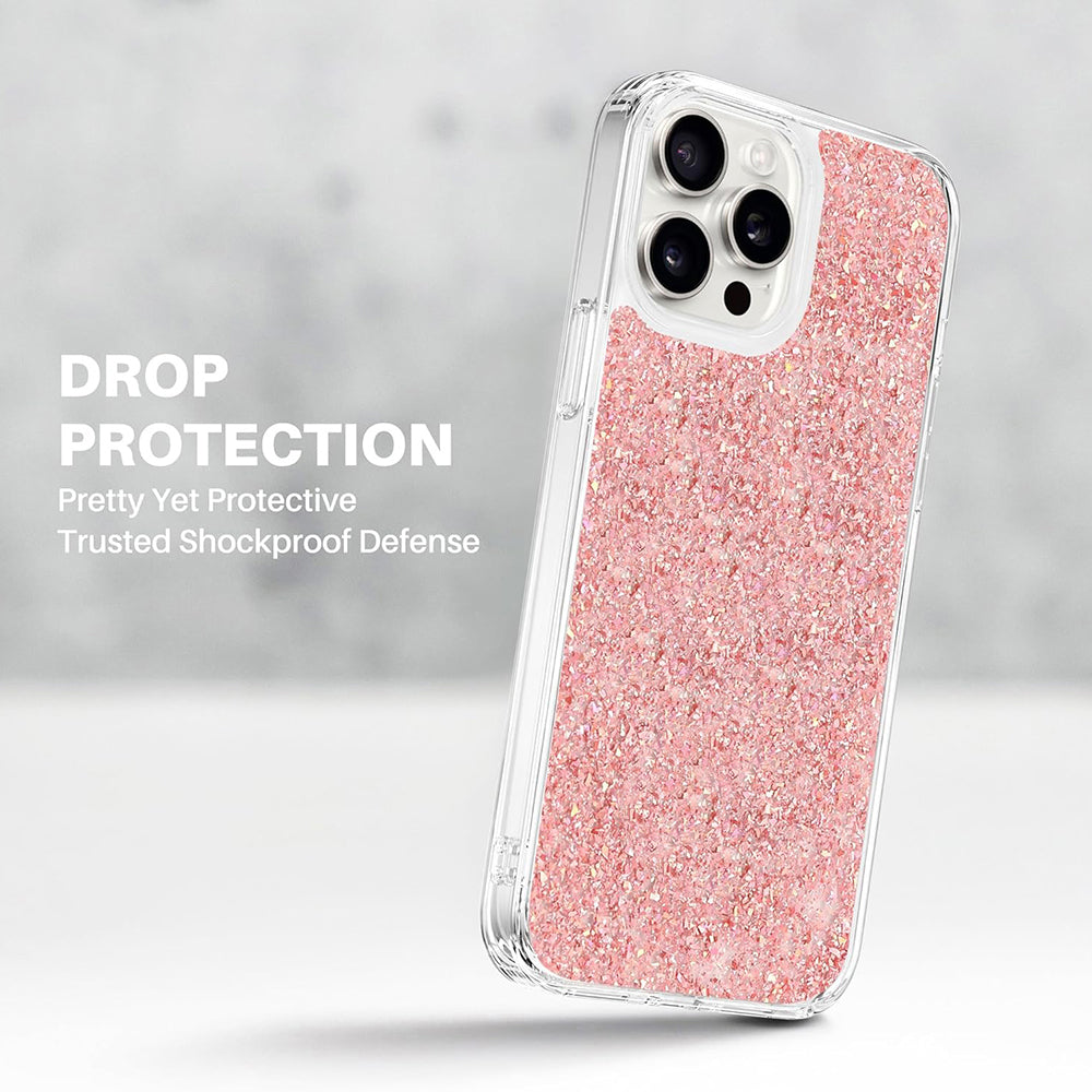 Θήκη για Xiaomi Poco X6 Pro, Techsuit, Sparkly Glitter, Λευκό
