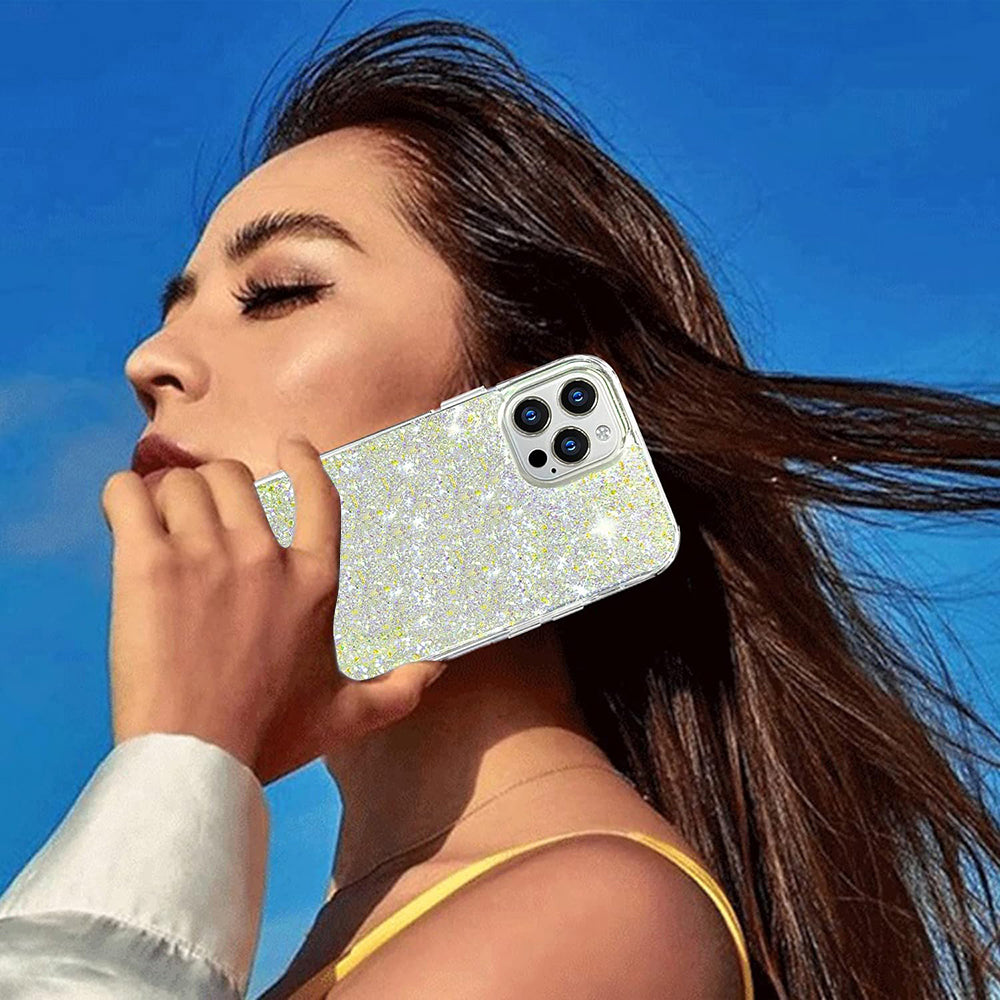 Θήκη για Xiaomi Poco X6 Pro, Techsuit, Sparkly Glitter, Μωβ