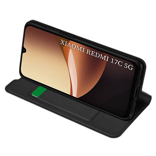 Θήκη για Xiaomi Redmi 17C 5G, Techsuit, Magskin Book, Μαύρη