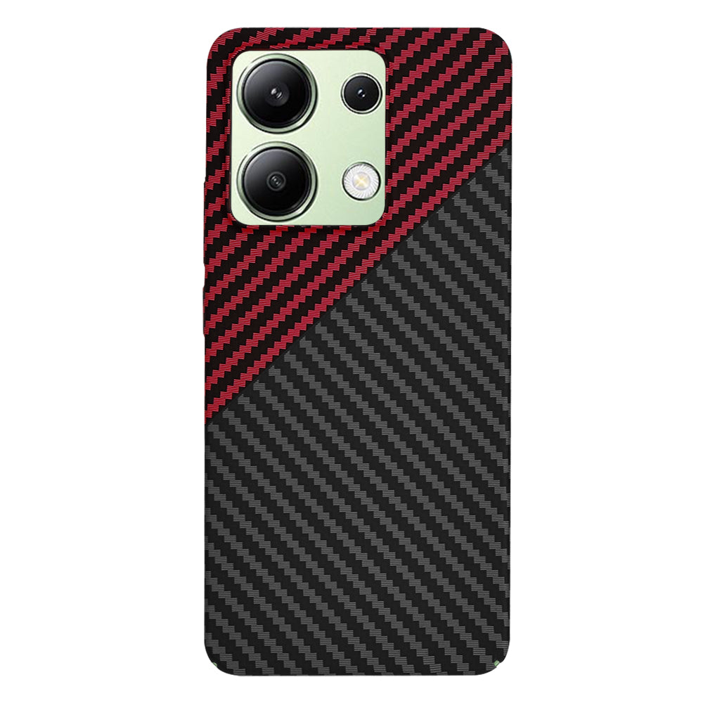 Θήκη για Xiaomi Redmi Note 13 4G, Techsuit, Carbonite FiberShell, Μαύρο Κόκκινο