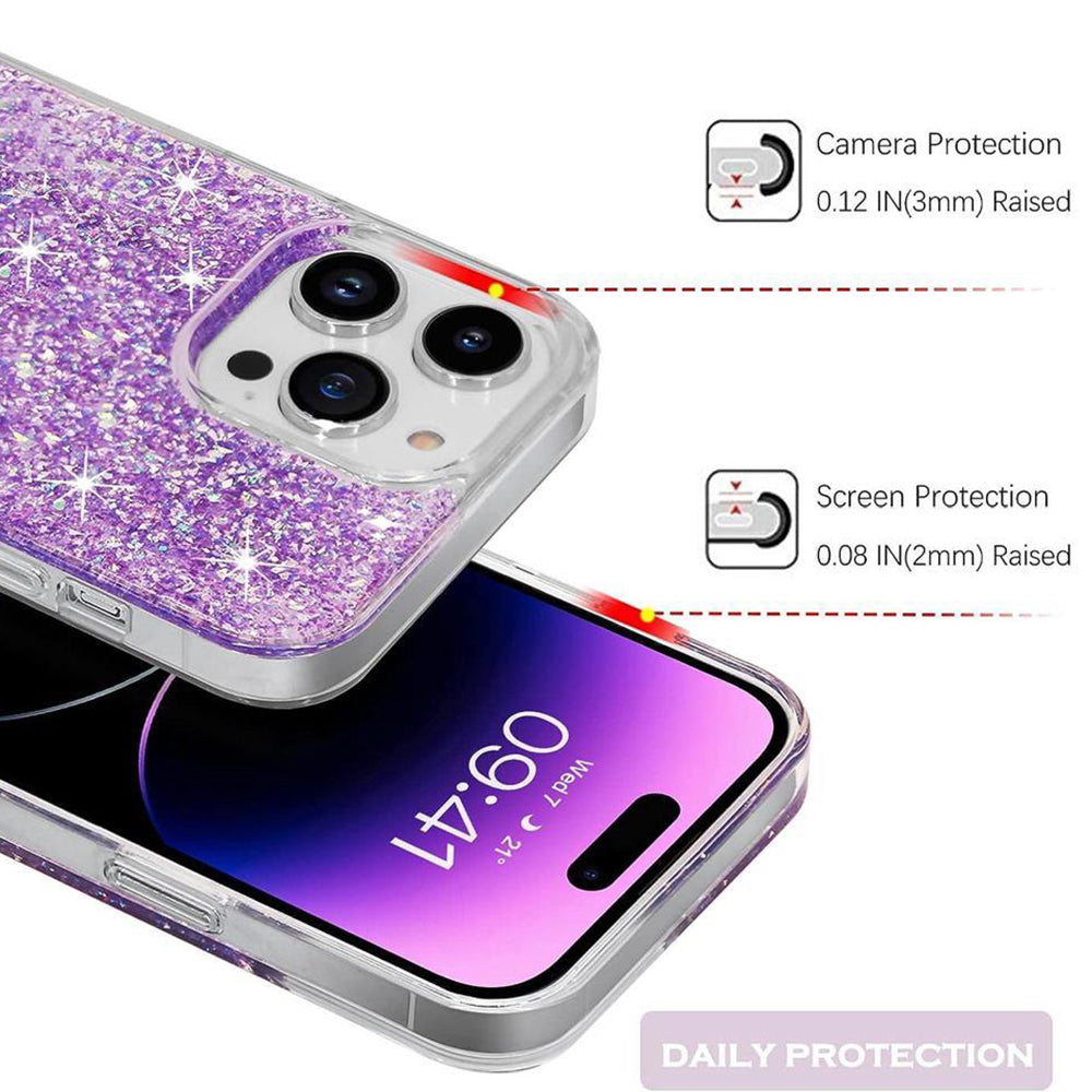 Θήκη για Xiaomi Redmi Note 13 4G, Techsuit, Sparkly Glitter, Μπλε