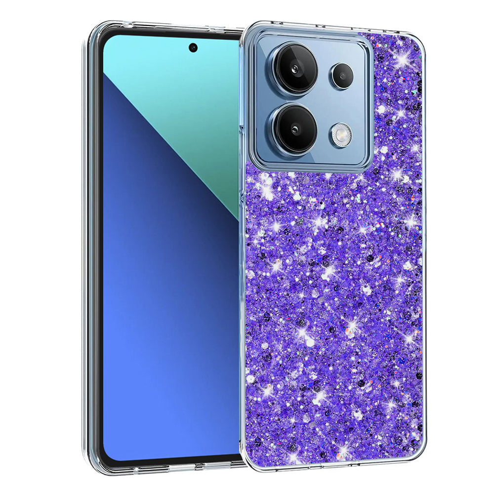 Θήκη για Xiaomi Redmi Note 13 4G, Techsuit, Sparkly Glitter, Μωβ