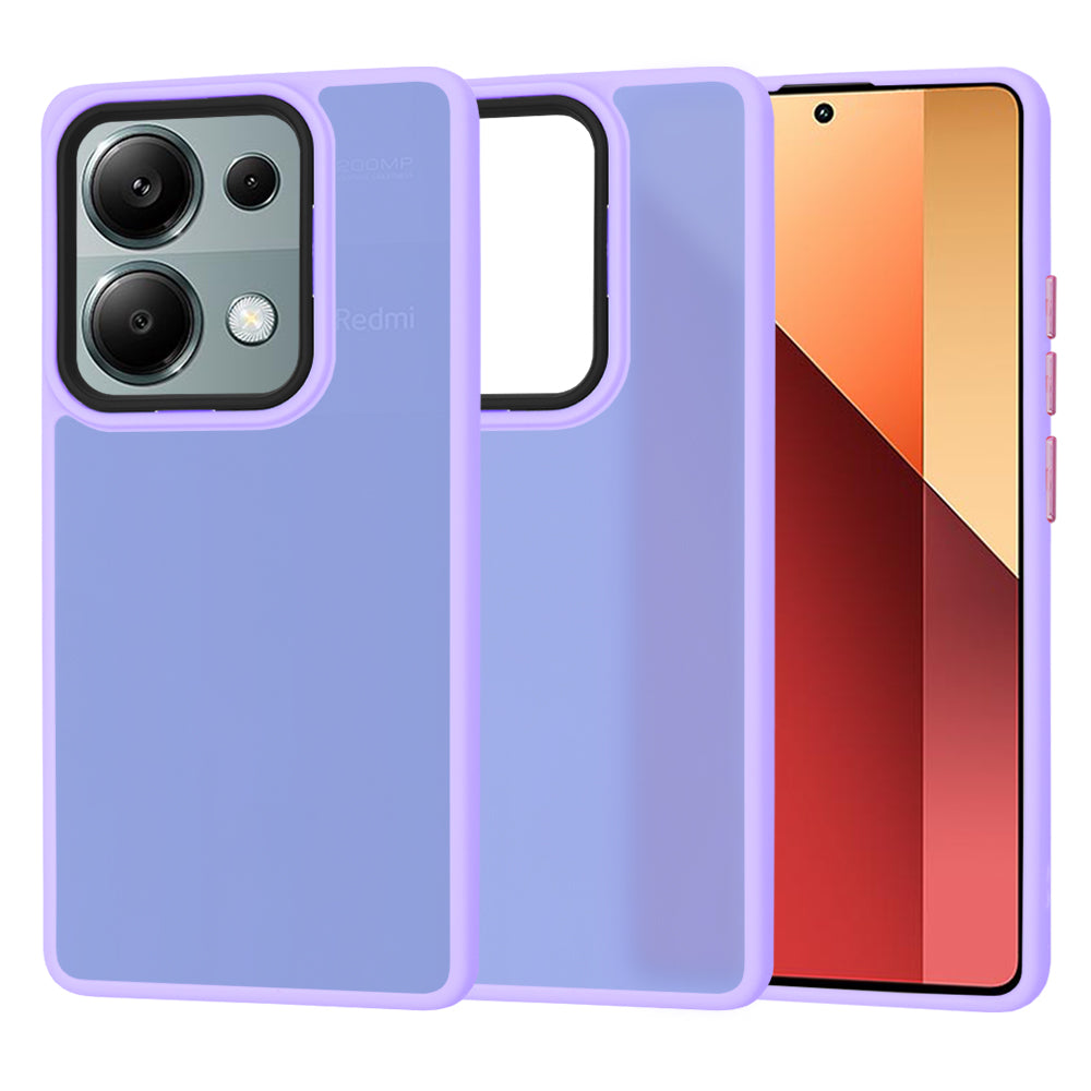 Θήκη για Xiaomi Redmi Note 13 Pro 4G / Poco M6 Pro 4G, Techsuit, HaloFrost, Ανοιχτό Μωβ