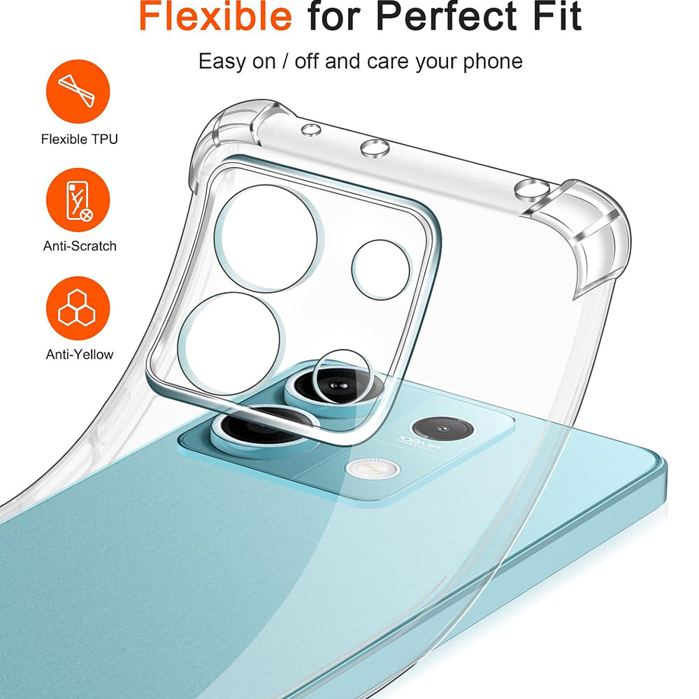 Θήκη για Xiaomi Redmi Note 13 Pro 4G / Poco M6 Pro 4G, Techsuit, Ανθεκτική σε Κρούσεις Διαφανής, Διάφανη