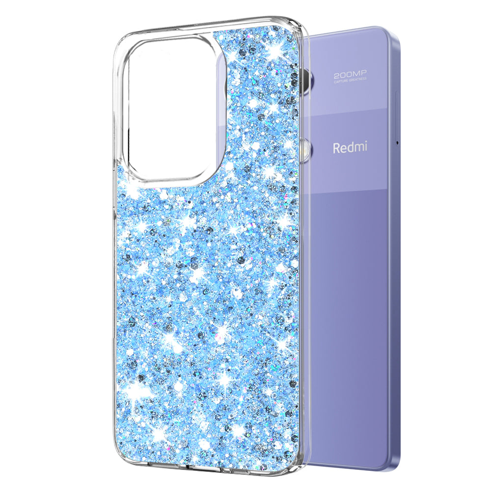 Θήκη για Xiaomi Redmi Note 13 Pro 4G / Poco M6 Pro 4G, Techsuit, Sparkly Glitter, Μπλε