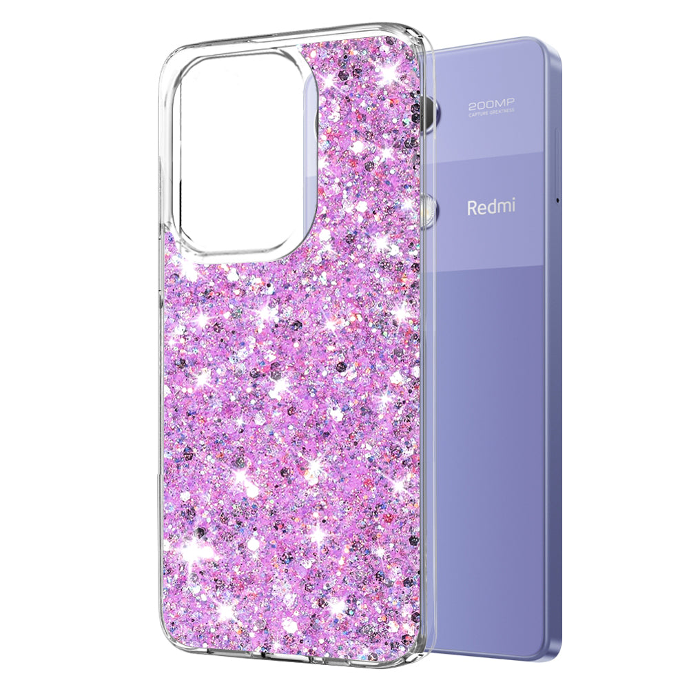 Θήκη για Xiaomi Redmi Note 13 Pro 4G / Poco M6 Pro 4G, Techsuit, Sparkly Glitter, Magenta