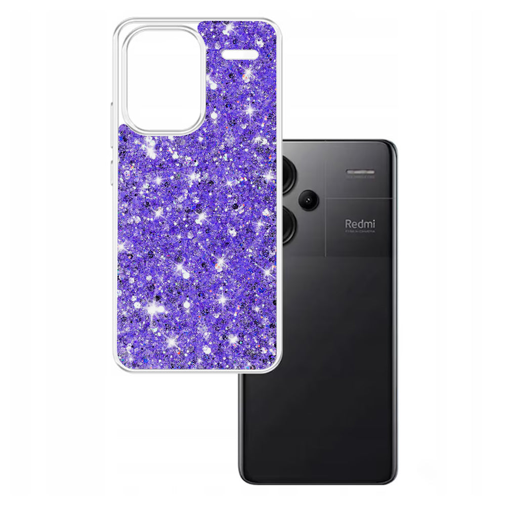 Θήκη για Xiaomi Redmi Note 13 Pro+, Techsuit, Sparkly Glitter, Μωβ
