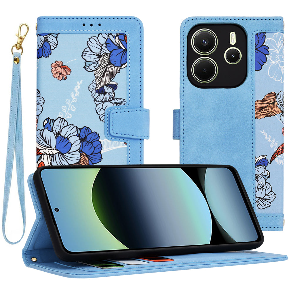 Θήκη για Xiaomi Redmi Note 14 4G (Περιφερειακή), Techsuit, FlipCraft, Μπλε
