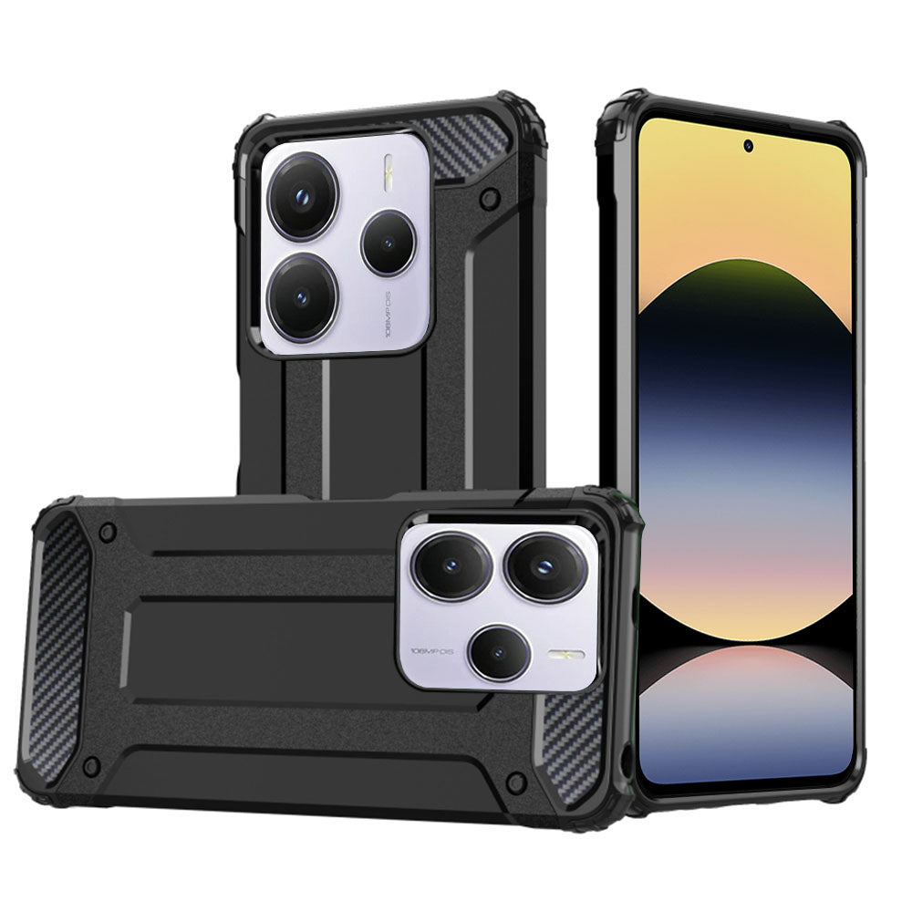 Θήκη για Xiaomi Redmi Note 14 5G, Techsuit, Hybrid Armor, Μαύρη