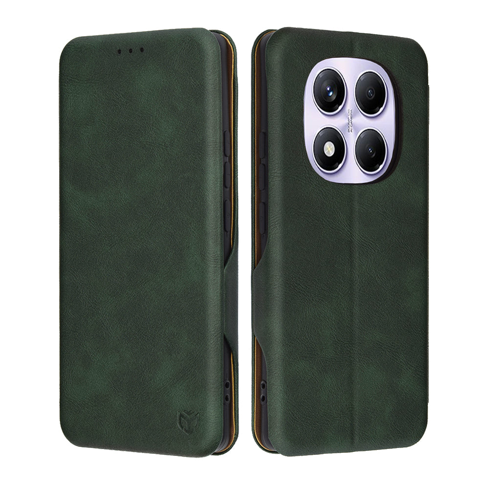 Θήκη για Xiaomi Redmi Note 14 Pro 4G, Techsuit, Safe Wallet Plus, Πράσινο