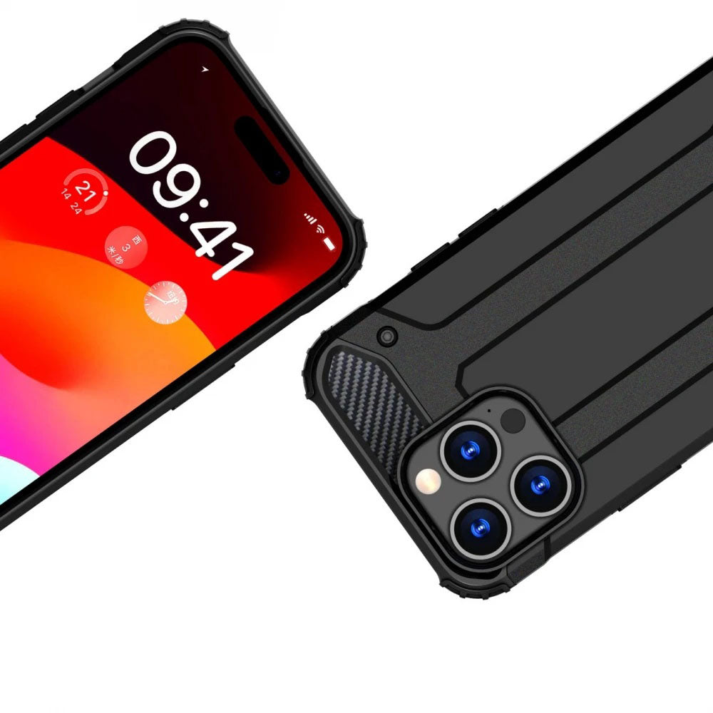 Θήκη για Xiaomi Redmi Note 14 Pro+ 5G, Techsuit, Hybrid Armor, Μαύρο