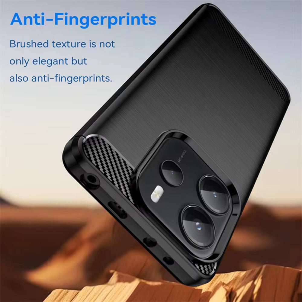 Θήκη για Xiaomi Redmi Note 14S, Techsuit, Άνθρακας, Μαύρο