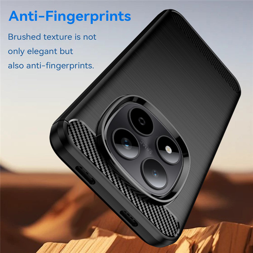 Θήκη για Xiaomi Redmi Note 15 Pro 5G, Techsuit, Καρμπόν, Μαύρη