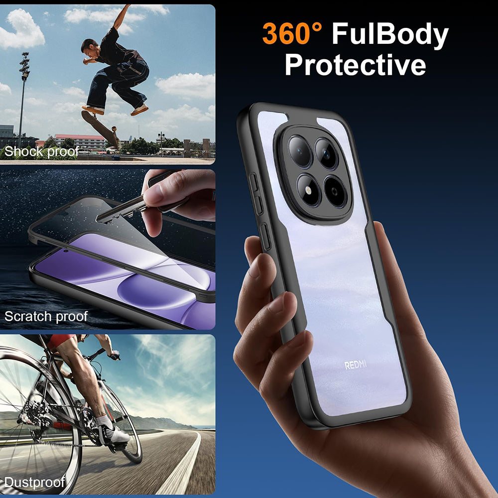Θήκη για Xiaomi Redmi Note 15 Pro 5G, Techsuit, ColorVerse 360, Μαύρη