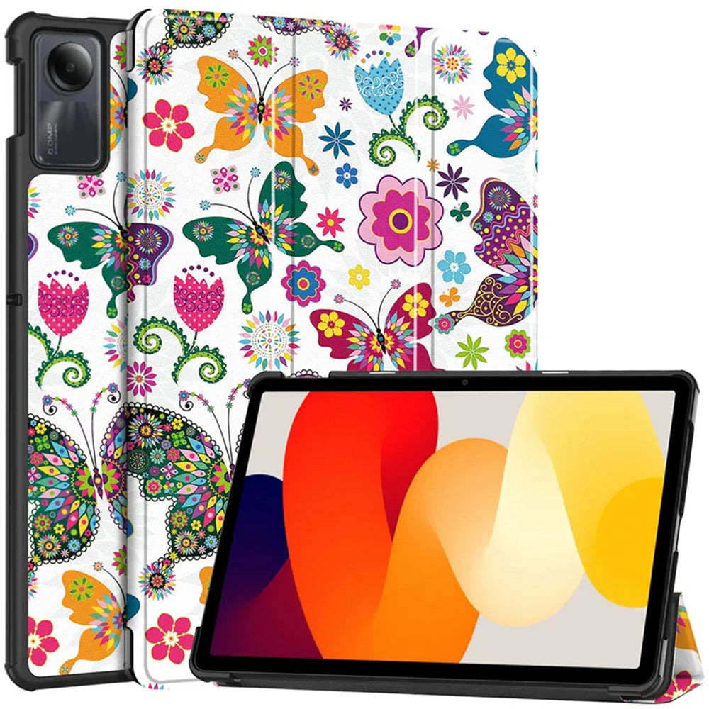 Θήκη για Xiaomi Redmi Pad SE, Techsuit, FoldPro Butterfly, Πολύχρωμο