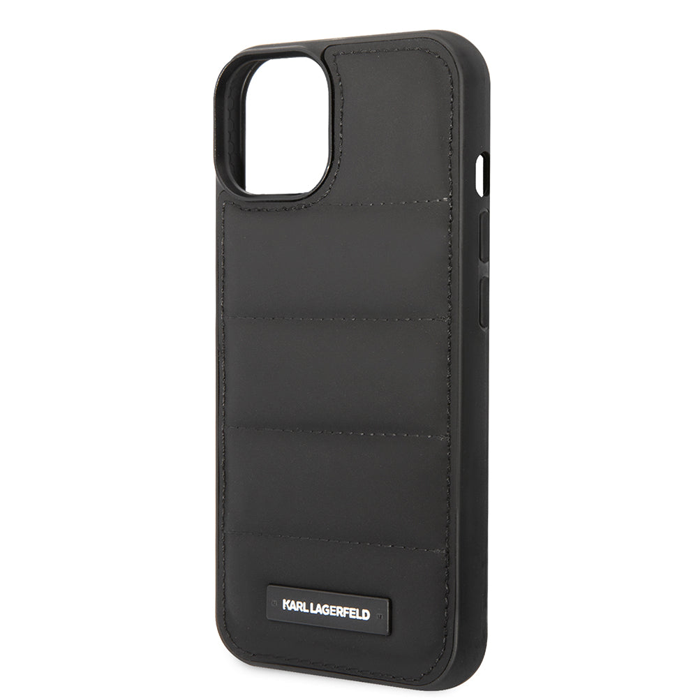 Θήκη για Apple iPhone 14 Plus, Karl Lagerfeld, Quilted Puffy Metal Logo, Μαύρη