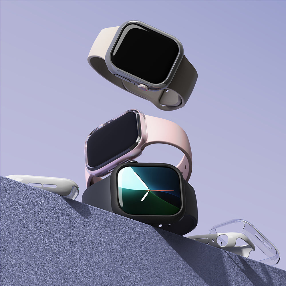 Θήκη Ringke Slim για Apple Watch Series 10 / 11 46mm, Σετ 2 τεμαχίων, Μαύρο Ματ / Διαφανές