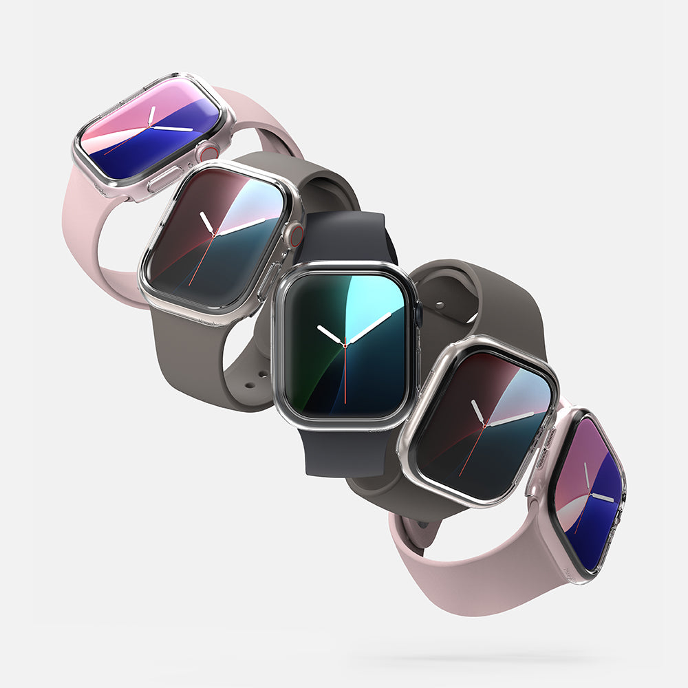 Θήκη Ringke Slim για Apple Watch Series 10 / 11 46mm, Σετ 2 τεμαχίων, Μαύρο Ματ / Διαφανές