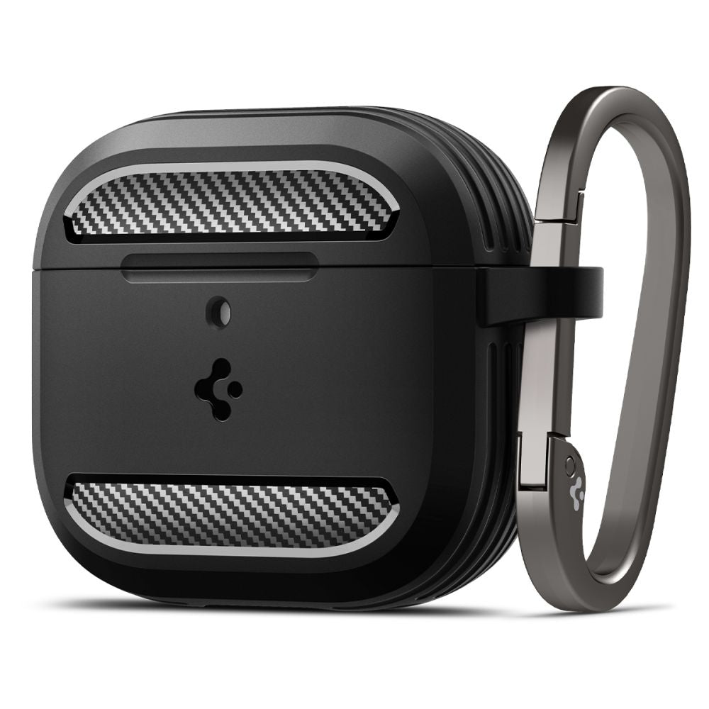 Θήκη Spigen Rugged Armor για Apple AirPods 4, Ματ Μαύρη