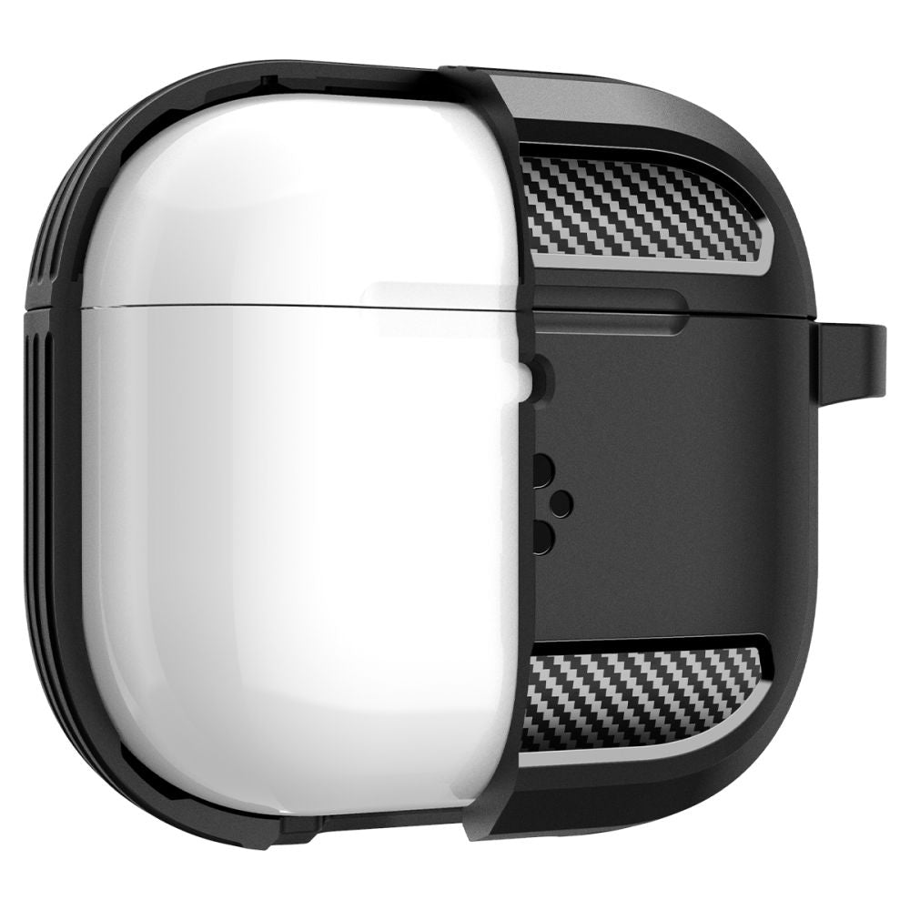Θήκη Spigen Rugged Armor για Apple AirPods 4, Ματ Μαύρη