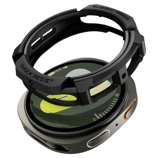 Θήκη Spigen Rugged Armor για Samsung Galaxy Watch8 44mm, Μαύρο Ματ ACS10006