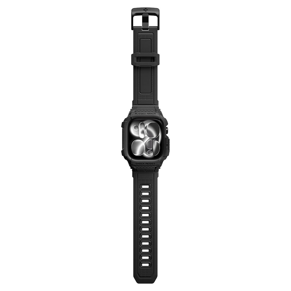 Θήκη Spigen Rugged Armor Pro για Apple Watch Series 12 42mm, Μαύρο Ματ ACS11883