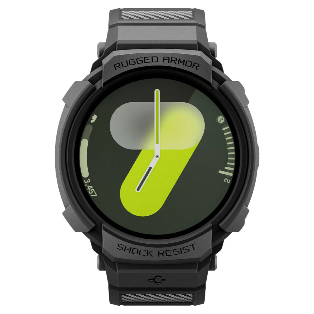 Θήκη Spigen Rugged Armor Pro για Samsung Galaxy Watch8 40mm, Ματ Μαύρη ACS10005